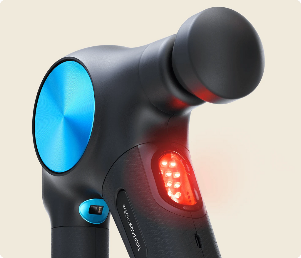 Theragun PRO Plus in use