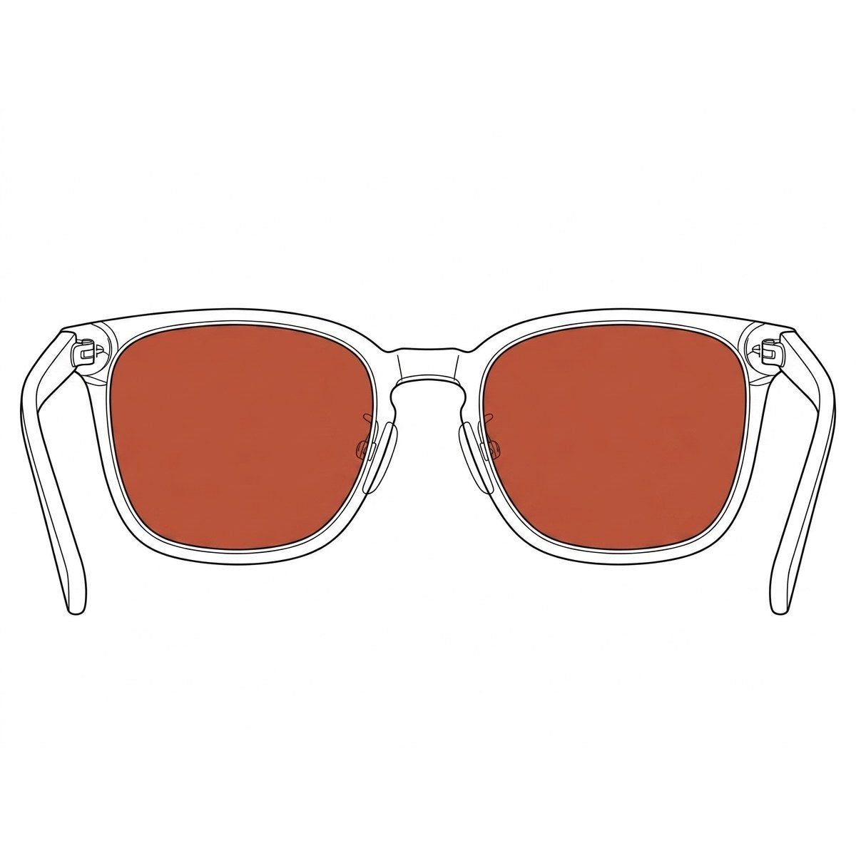 P2P Night Recovery Glasses, red lens